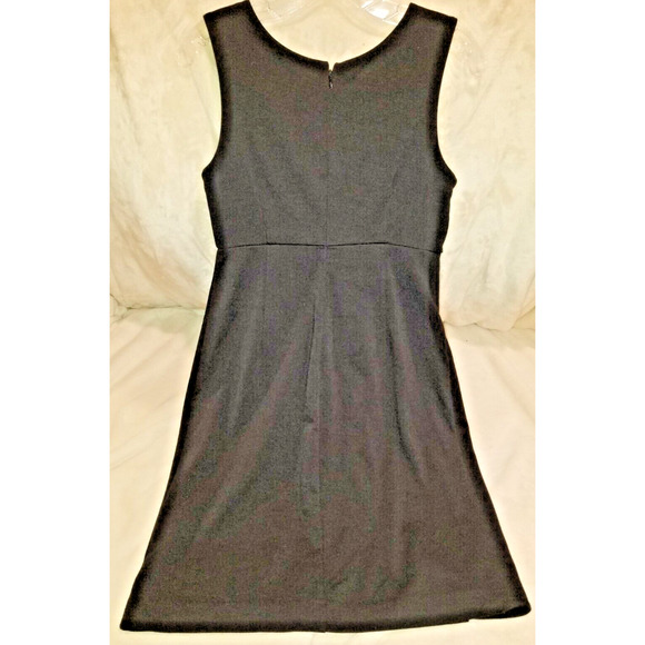 Liz Claiborne Dress Womens 4 Black Mini Gattered Cocktail Party - Picture 2 of 7